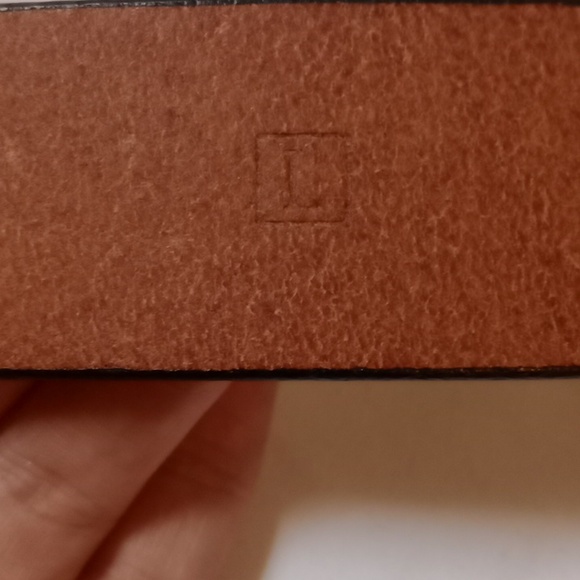 Fossil Brown Leather Belt, Large main image 3
